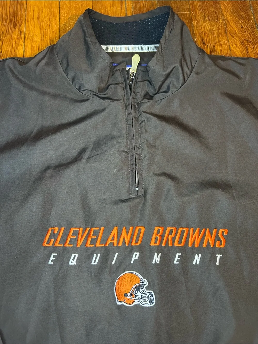 Cleveland Browns Quarter Zip Pullover Windbreaker